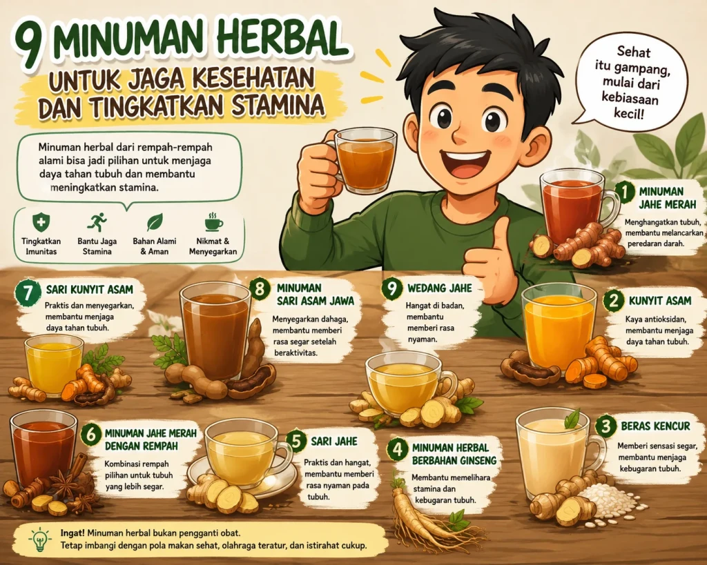 Bukan Sekadar Jamu, 9 Minuman Herbal Ini Punya Segudang Manfaat bagi Tubuh