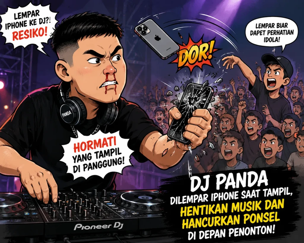 DJ Panda Murka Usai Dilempar iPhone