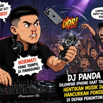 DJ Panda Murka Usai Dilempar iPhone