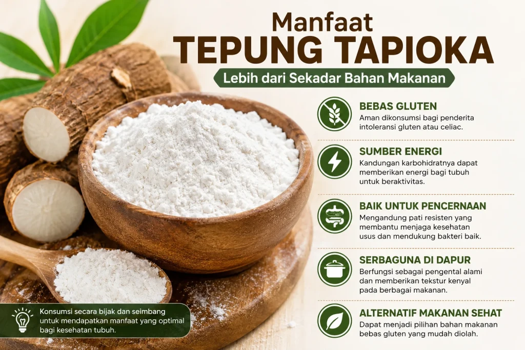Jangan Remehkan Tepung Tapioka, Ternyata Punya Segudang Manfaat bagi Kesehatan