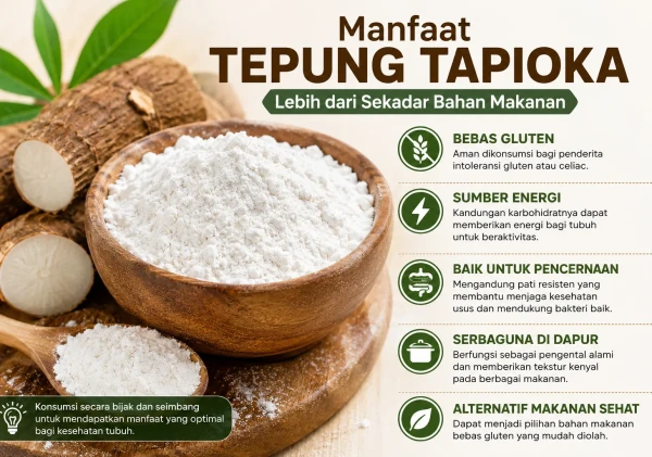 Jangan Remehkan Tepung Tapioka, Ternyata Punya Segudang Manfaat bagi Kesehatan