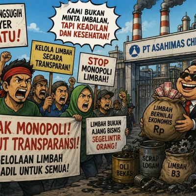 Dugaan Monopoli Pengelolaan Limbah Mencuat, Massa Gunungsugih dan Anyer Bersiap Turun ke Jalan