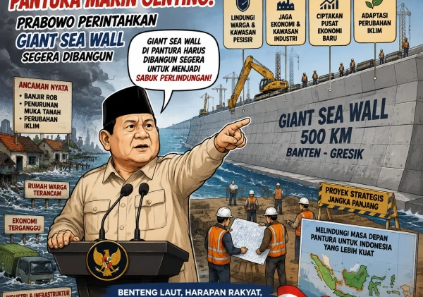 Pantura Makin Genting, Prabowo Perintahkan Giant Sea Wall Segera Dibangun