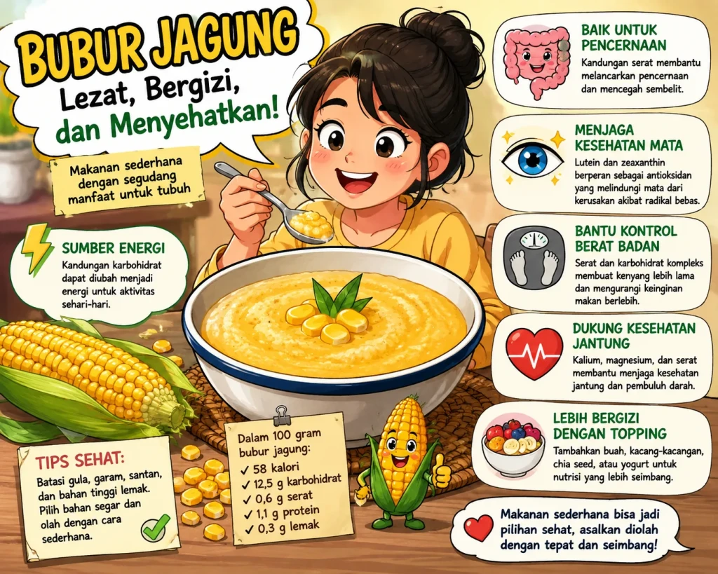 Bukan Sekadar Sarapan, Bubur Jagung Ternyata Punya Segudang Manfaat untuk Tubuh