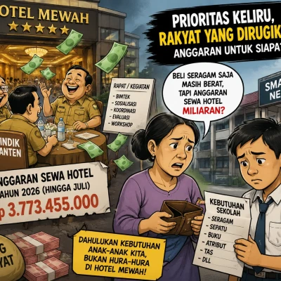 Di Tengah Keluhan Orang Tua Siswa, Dindik Banten Habiskan Rp3,7 Miliar untuk Sewa Hotel