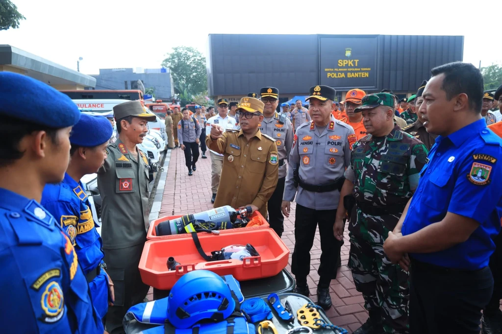 Perkuat Mitigasi Bencana, Polda Banten Gelar Apel Siaga Karhutla 2026
