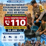 Polda Banten Hadir untuk Masyarakat, Layanan 110 Siap Salurkan Bantuan Air Bersih Selama Kemarau