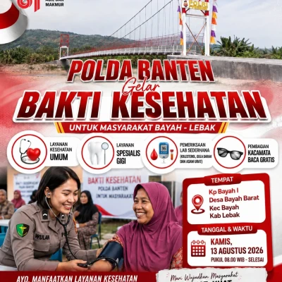 Cek Kesehatan hingga Kacamata Gratis, Polda Banten Hadir Melayani Warga Bayah