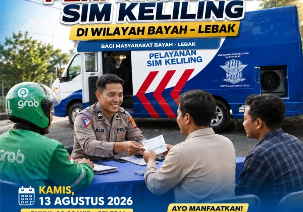 Polda Banten Jemput Bola, Layanan SIM Keliling Hadir di Bayah Lebak