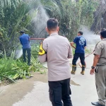 PECAK Jadi Andalan, Polsek Carenang Sigap Hadapi Kebakaran Lahan di Binuang