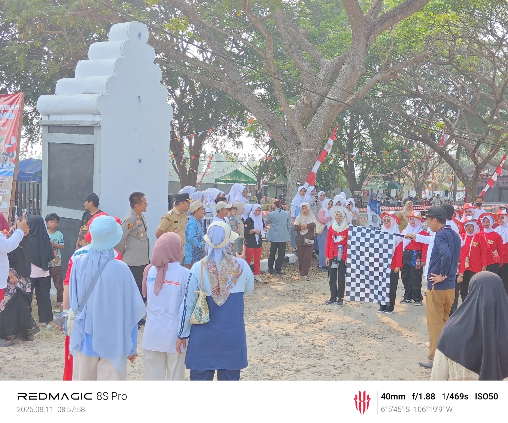 Gerak Jalan hingga Lomba PAUD Meriahkan HUT RI, Polsek Carenang Turun Amankan Kegiatan