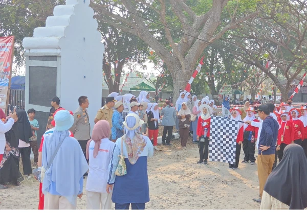 Gerak Jalan hingga Lomba PAUD Meriahkan HUT RI, Polsek Carenang Turun Amankan Kegiatan