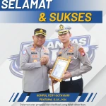 Kompol Fery Octaviari Pratama, Kasat Lantas Polresta Tangerang, Terima Penghargaan dari Kapolresta
