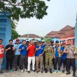 Semangat Kemerdekaan Membara, Polsek Pamarayan Kawal Gerak Jalan di Dua Kecamatan