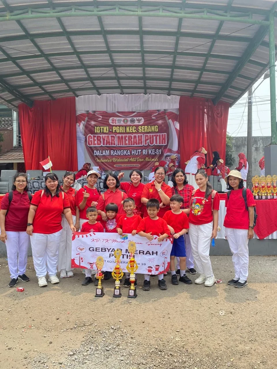 Semangat Merah Putih Anak-anak KB-TK Mardi Yuana Serang Berbuah Dua Penghargaan