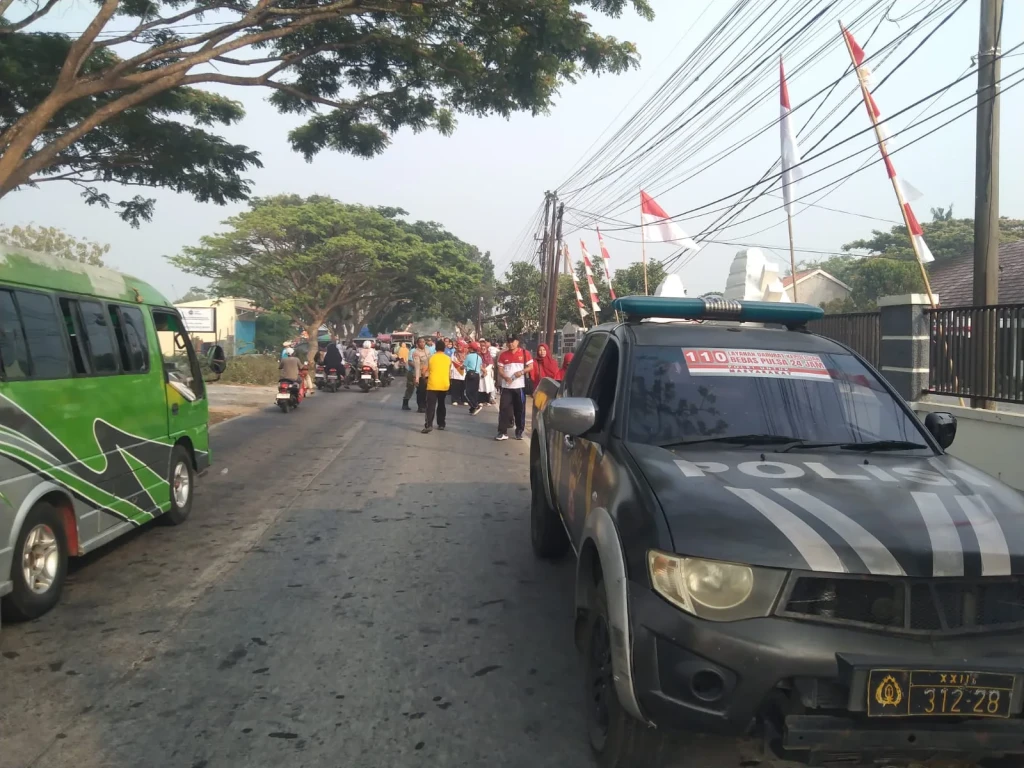 Gerak Jalan HUT RI di Tanara Dibanjiri 800 Peserta, Polsek Tanara Pastikan Aman