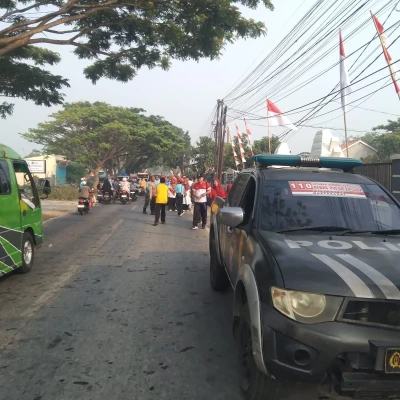 Gerak Jalan HUT RI di Tanara Dibanjiri 800 Peserta, Polsek Tanara Pastikan Aman