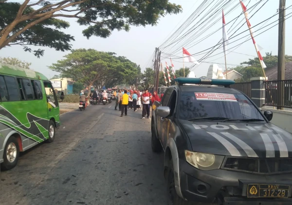 Gerak Jalan HUT RI di Tanara Dibanjiri 800 Peserta, Polsek Tanara Pastikan Aman