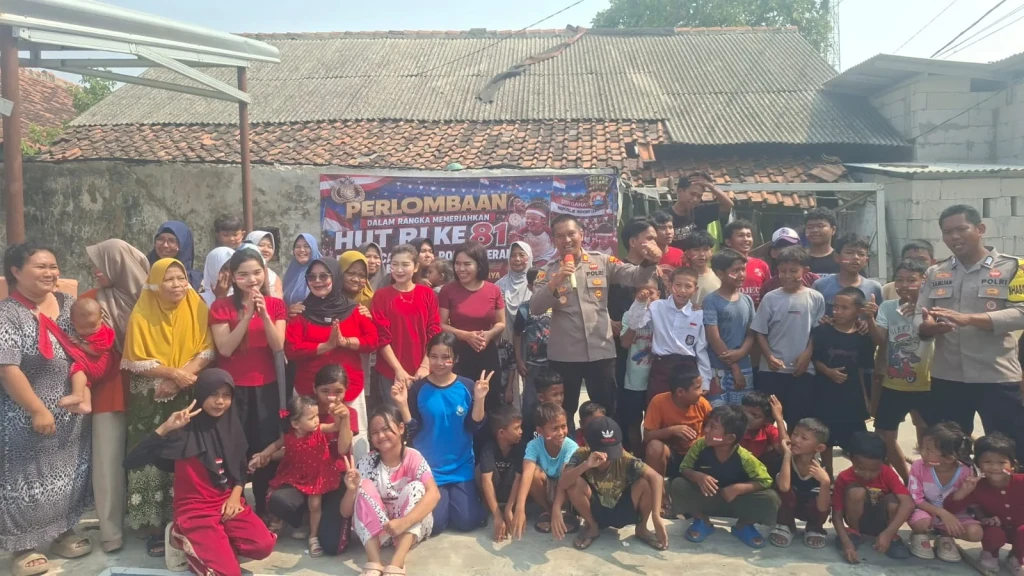 Polsek Carenang dan Warga Kompak Meriahkan HUT RI ke-81, Lomba Tradisional Bikin Suasana Pecah