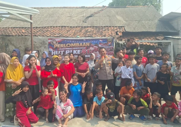 Polsek Carenang dan Warga Kompak Meriahkan HUT RI ke-81, Lomba Tradisional Bikin Suasana Pecah