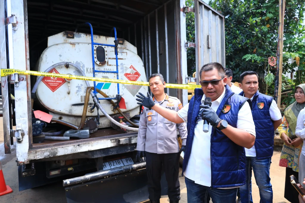 Polda Banten Sikat 6 Tambang Ilegal dan Mafia Solar Subsidi, 7 Tersangka Ditahan