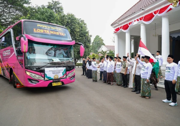 Lepas Delegasi Muktamar NU, Andra Soni Titip Semangat Ulama Banten untuk Perkuat NKRI