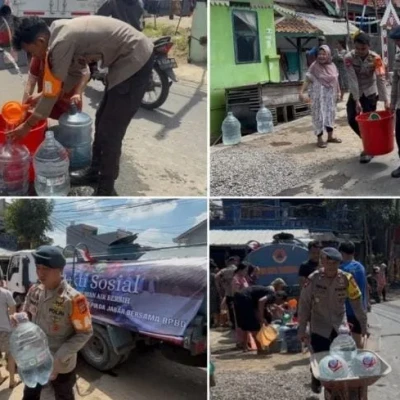 Warga Tasikmalaya Kesulitan Air, Brimob Jabar Turun Tangan Bawa 4.500 Liter Bantuan