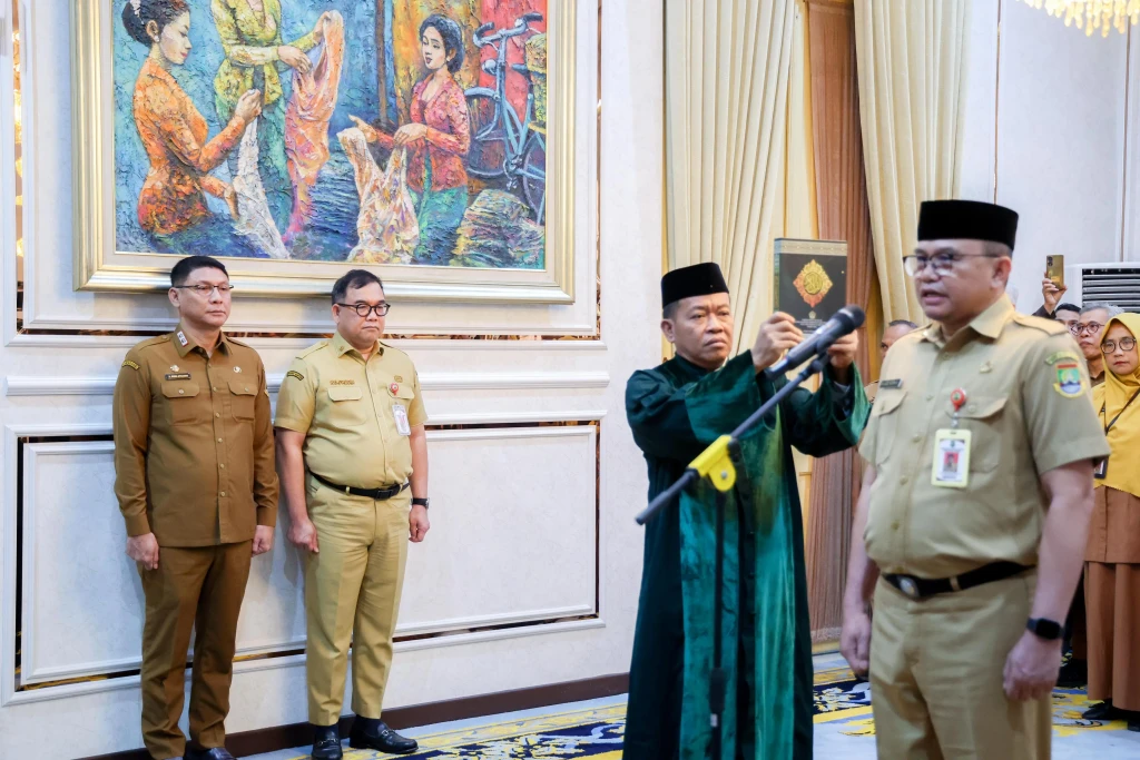Pelantikan Sekda Cilegon, Sekda Banten Ingatkan Pentingnya Kolaborasi Antar-Pemda