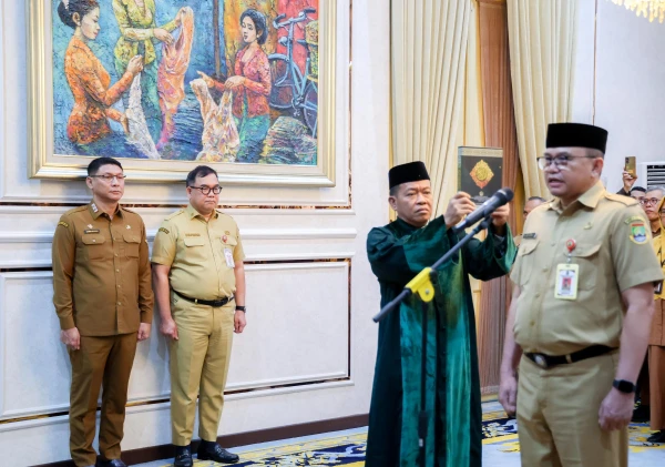 Pelantikan Sekda Cilegon, Sekda Banten Ingatkan Pentingnya Kolaborasi Antar-Pemda