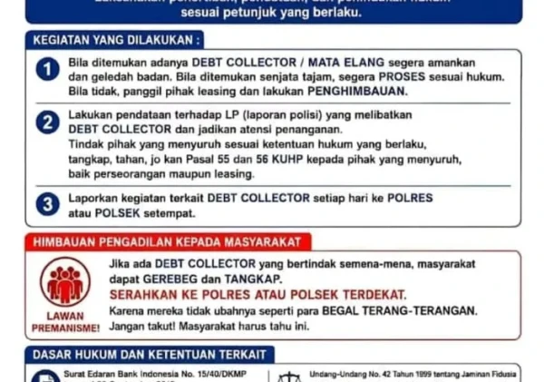 Kapolda Instruksikan Operasi Premanisme, Target Utama Debt Collector dan "Mata Elang"