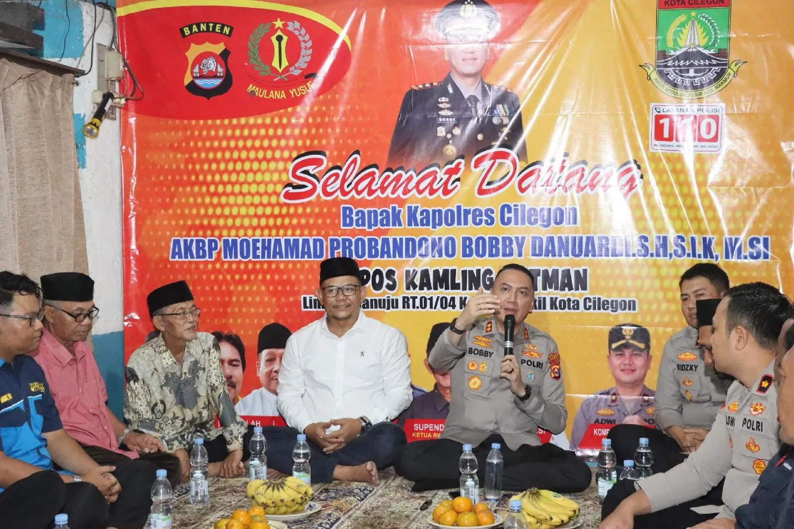 Duduk Bareng Warga di Pos Batman, Kapolres Cilegon Bahas Keamanan Lingkungan