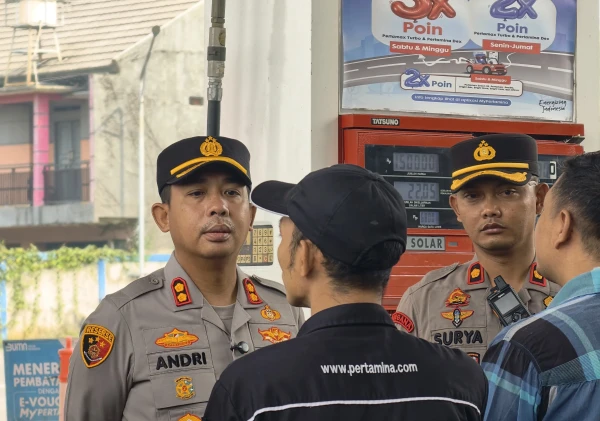 Antisipasi Kelangkaan, Kapolres Serang Cek Stok BBM di SPBU