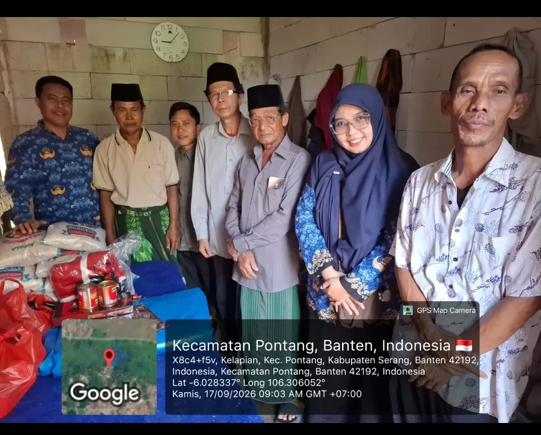 Kecamatan Pontang Gerak Cepat, Bantuan Korban Kebakaran Langsung Turun