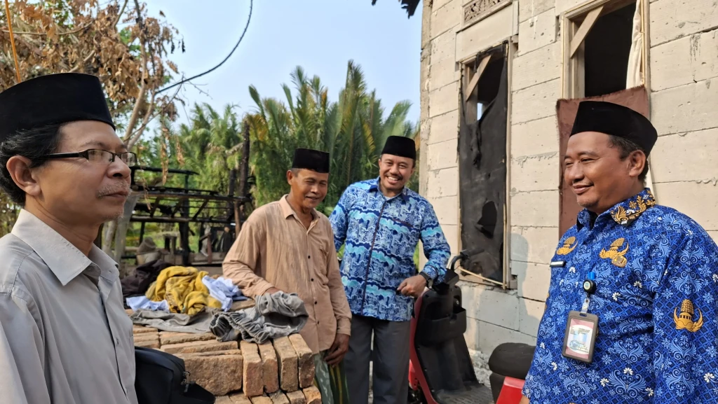 Baznas Turun Cek Rumah Korban Kebakaran Pontang, Rencana Rutilahu Terkendala