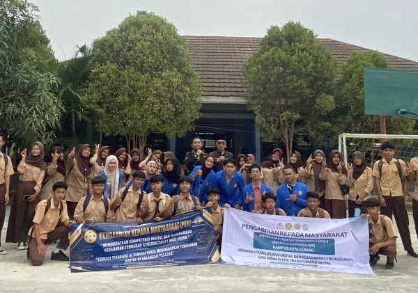 Mahasiswa Sistem Komputer UNPAM Kampus Kota Serang Tingkatkan Kesadaran Cybersecurity Siswa SMA Negeri 1 Kragilan