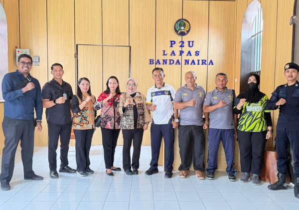 Lapas Bandanaira Terima Kunjungan Kakanwil Kemenkum Maluku