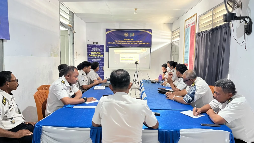 Evaluasi Kinerja, Lapas Bandanaira Siap Tindak Lanjuti Hasil Evaluasi Kanwil Ditjenpas Maluku