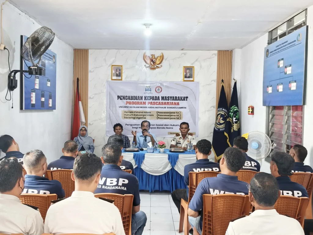 Lapas Bandanaira Gandeng Pascasarjana UIN Ambon Perkuat Kesadaran Sosial dan Hukum