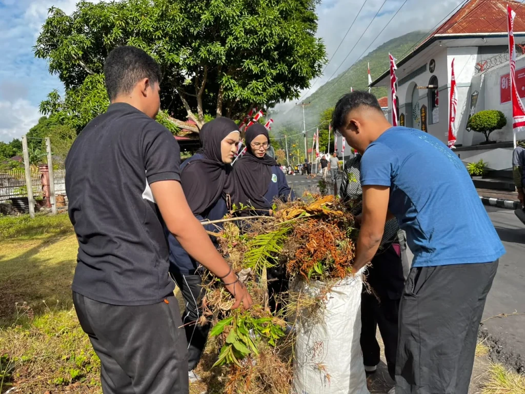 Sambut HUT ke-81 RI, Lapas Bandanaira Gelar Aksi Bersih Kemerdekaan