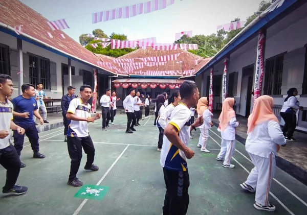 Lapas Bandanaira Gelar Senam Bersama, Wujud Kebersamaan di Lingkungan Pemasyarakatan