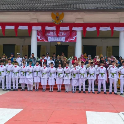 Peringati HUT ke-81 RI, Lapas Bandanaira Ikuti Upacara Bendera di Istana Mini