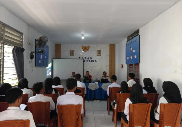 Lapas Bandanaira Gandeng Koramil 1502-01/Banda Perkuat Karakter dan Wawasan Kebangsaan Peserta Magang