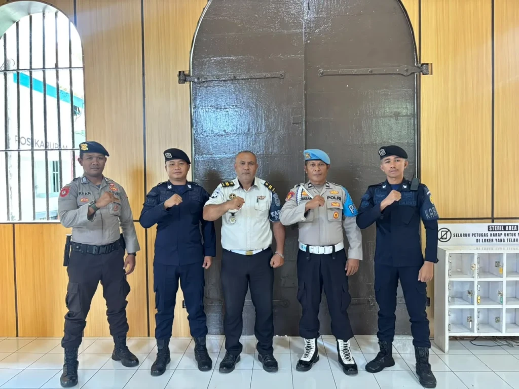 Jaga Stabilitas Kamtib, Lapas Bandanaira Terima Patroli Sambang Polsek Banda