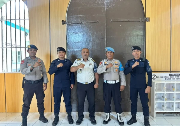 Jaga Stabilitas Kamtib, Lapas Bandanaira Terima Patroli Sambang Polsek Banda