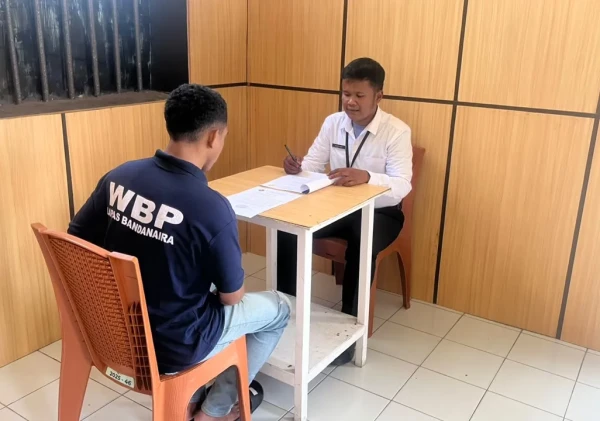 Optimalisasi Pembinaan, Lapas Bandanaira Gandeng Peserta Magang Lakukan Asesmen Warga Binaan