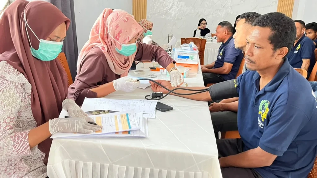 Lapas Bandanaira Gandeng Puskesmas Walang Gelar CKG bagi Warga Binaan ‎