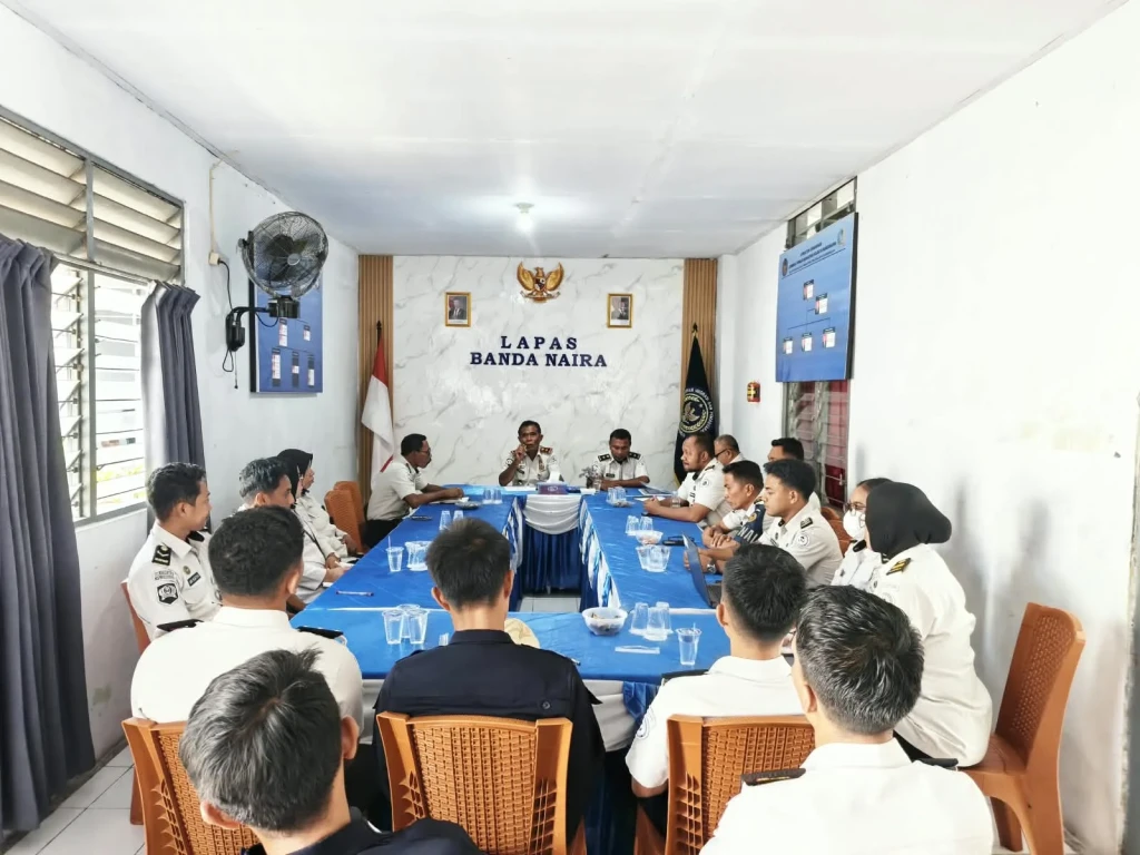 Evaluasi Kinerja, Lapas Bandanaira Gelar Rapat Dinas dan Paparkan Capaian