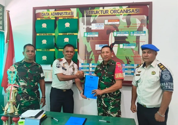 Lapas Bandanaira dan Koramil 1502-01/Banda Teken PKS Perkuat Sinergi Pengamanan