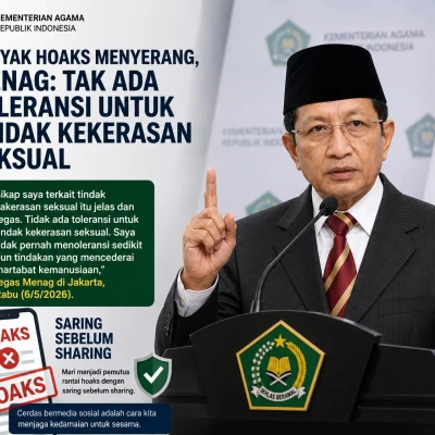 Banyak Hoaks Menyerang, Menag: Tak Ada Toleransi untuk Tindak Kekerasan Seksual