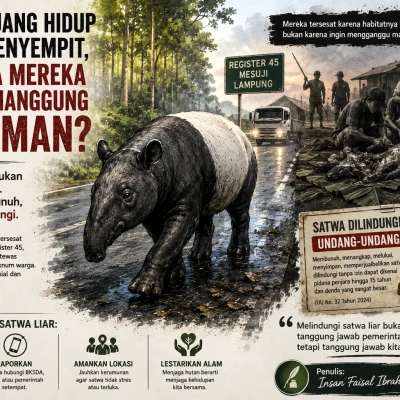 Ketika Ruang Hidup Satwa Menyempit, Mengapa Mereka yang Menanggung Hukuman?